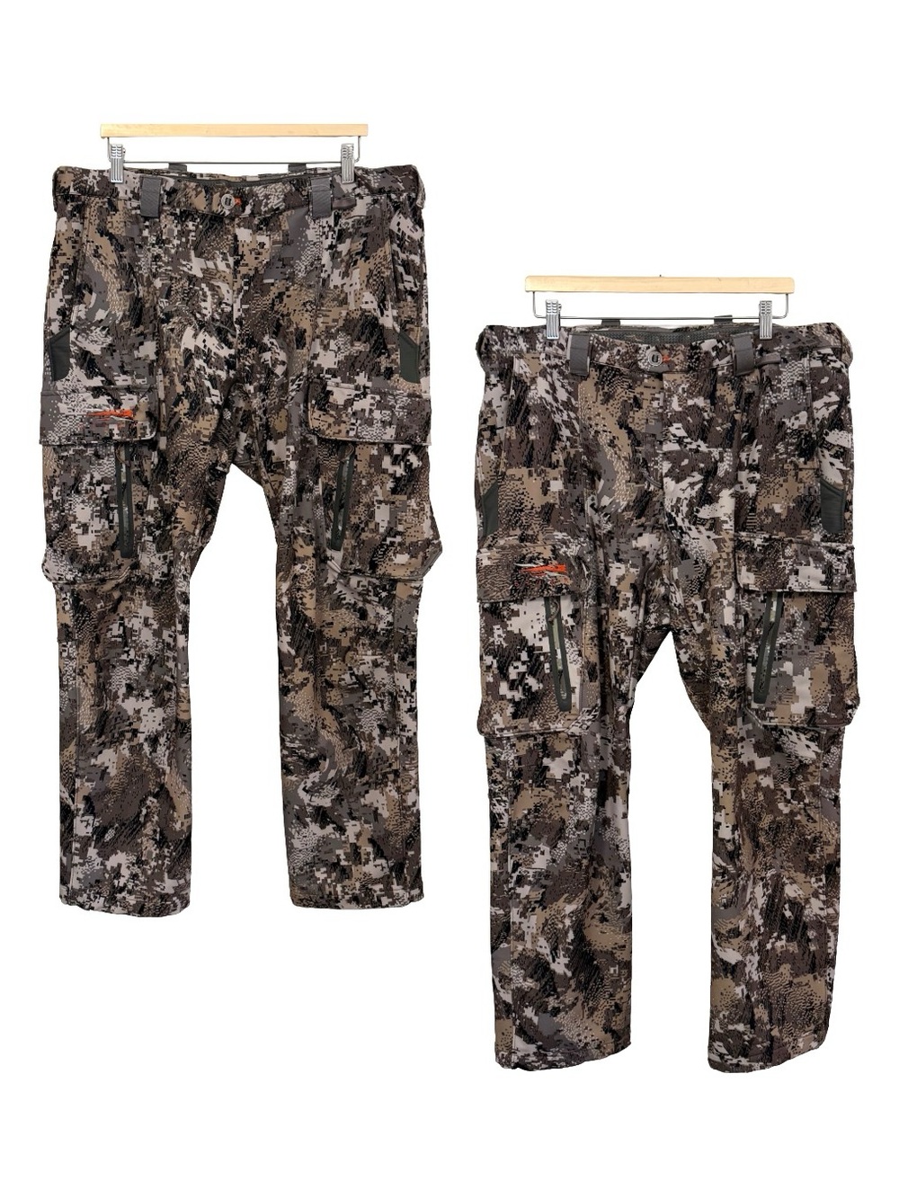 Lot of 2 Sitka Gear Equinox Optifade Elevated II Camo Hunting Pants